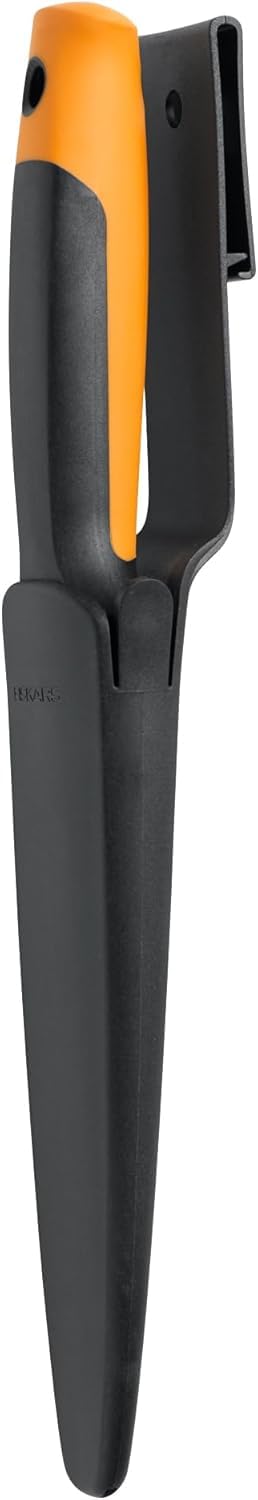 Fiskars Hori Hori Garden Knife, Precision-Ground Serrated Blade, Forked Tip Weeding & Planting Tool,Stainless Steel Adjustable Fiskars