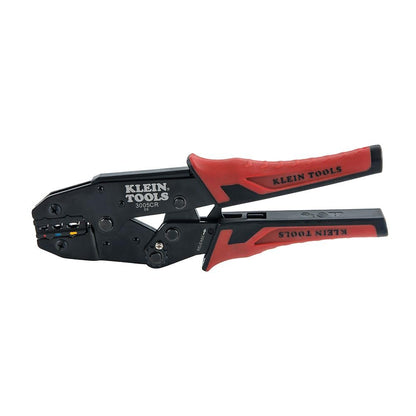 Klein Tools 80013 Wire Stripper/Ratcheting Crimper, Electrical Crimping Tool Kit with Automatic Wire Stripper and Ratcheting Insulated Terminal Crimper, 2-Piece