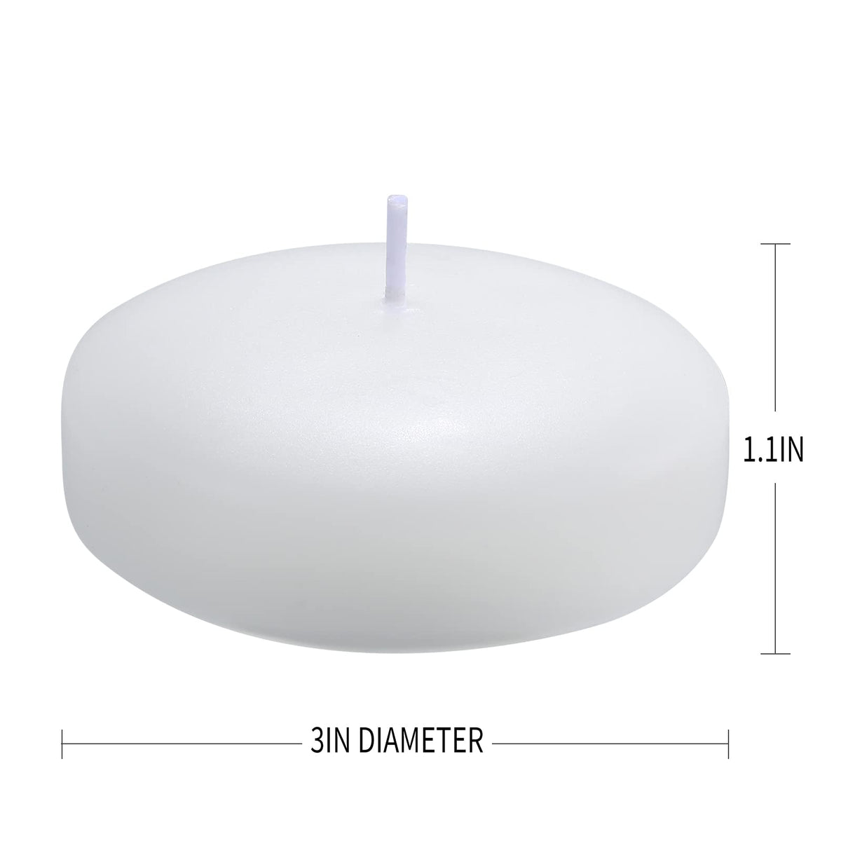 Flamecan 36 Pack Floating Candles, 3” White Unscented Dripless Wax Burning Candles, for Cylinder Vases, Weddings, Party and Holiday 🍁 All In One Marketplace Canada