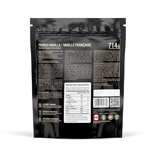 MetaLife Complete Whey Protein Powder – 24g Protein, 5.8g BCAAs, Sugar-Free, Gluten-Free, 714g (21 Servings) – French Vanilla