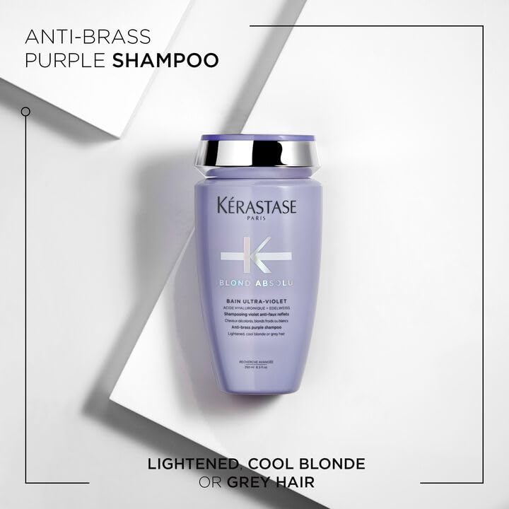 Kérastase Blond Absolu Purple Shampoo for Lightened & Grey Hair, 250 mL