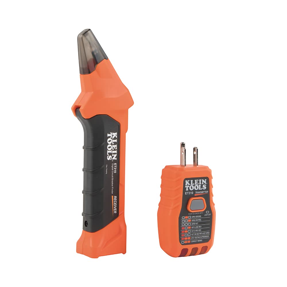 Klein Tools 80016 Circuit Breaker Finder Tool Kit with Accessories, 2-Piece Set, Includes Cat. No. ET310 and Cat. No. 69411 KLEIN TOOLS
