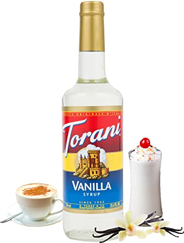 Torani Vanilla Syrup, 750ml Bottles (Pack of 2)