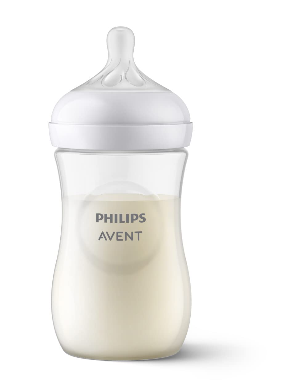 Philips Avent Natural Baby Bottles with Natural Response Nipples (Medium Flow, Flow 3), 9oz, 2-pack, SCY903/02