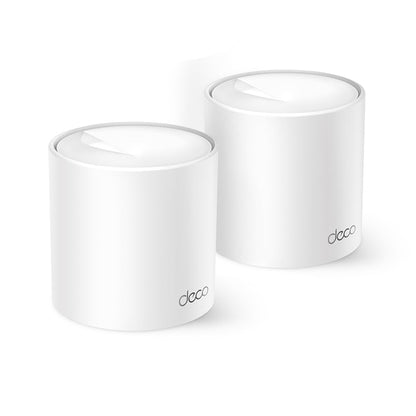 TP-Link AX1500 Dual-Band WiFi 6 Mesh System Deco X10 (2-Pack) - Supports Internet Plans up to 1.5 Gbps, Covers up to 3,900 Sq. Ft., 2X Gigabit Ports per Unit, AI Mesh, Parental Controls
