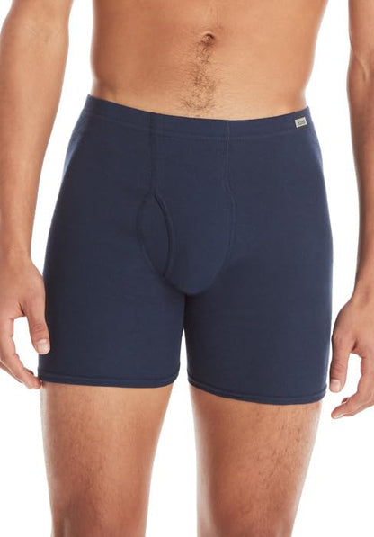 Hanes Men's 4 Pack FreshIQ Boxer Brief with ComfortSoft Waistband, Assorted, Medium