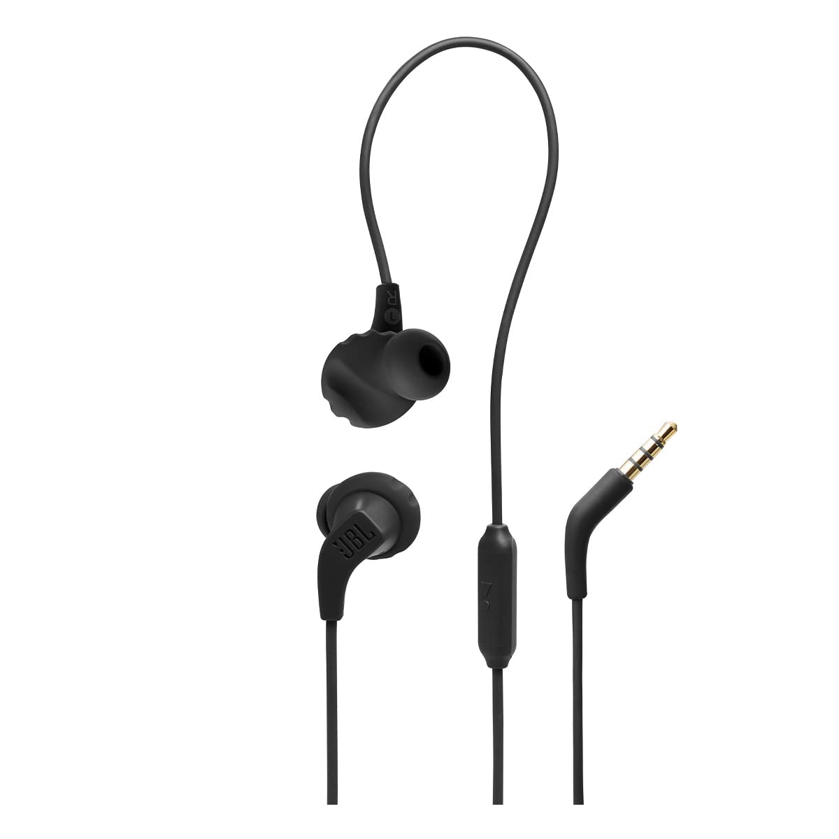 JBL Endurance Run 2 Wired - Waterproof in-Ear Sport Headphones - Black - Available at All In One Marketplace Canada