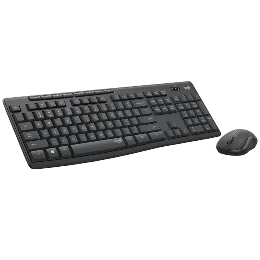 Logitech MK295 Mouse & Keyboard Combo with SilentTouch Technology, Full Numpad, Advanced Optical Tracking, Lag-Free, 90% Less Noise - Graphite - Available at All In One Marketplace Canada