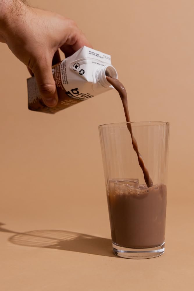 BRÜST Mocha Protein Coffee - Rich Chocolate Flavor with 20g Protein & 50mg Caffeine, 330mL, 12-Pack