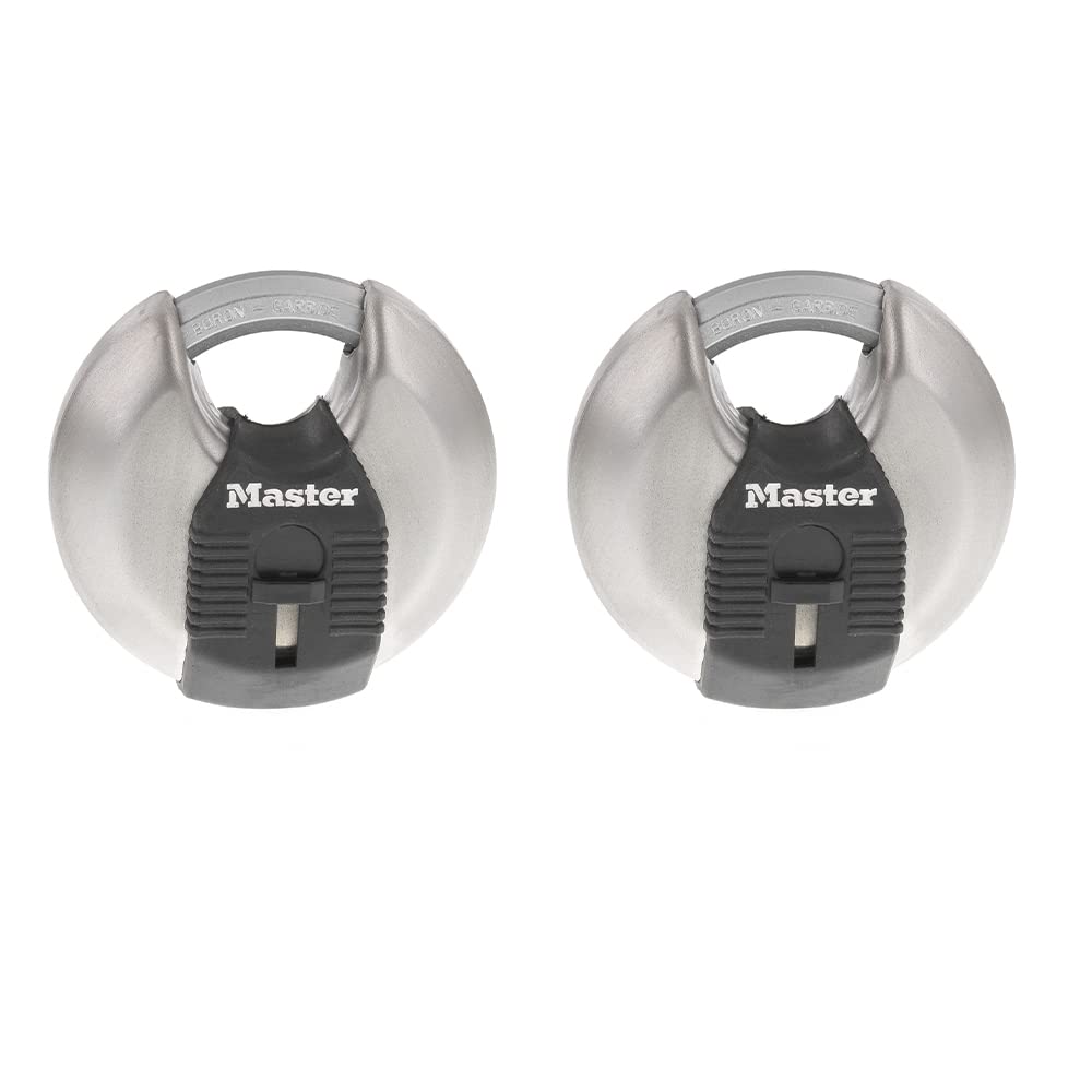 MASTERLOCK Disc Padlock (2 Pack), 2-3/4" M40XTCCSEN Master Lock