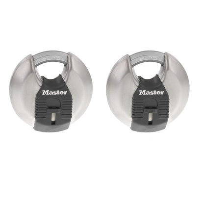 MASTERLOCK Disc Padlock (2 Pack), 2-3/4" M40XTCCSEN Master Lock