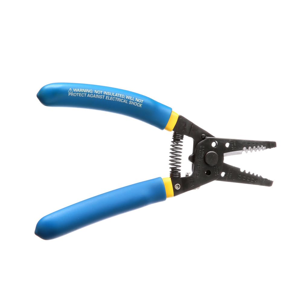 Klein Tools 11055EP Wire Cutter and Stripper, Stranded and Solid Wire Cutter, Cuts Copper, Blue KLEIN TOOLS