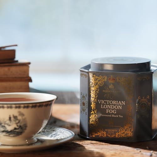 Harney & Sons Victorian London Fog Tea – Black Tea Blend with Citrus, Vanilla & Lavender – 30 Sachets (2.67 oz)