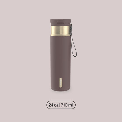 Contigo SnapSeal 24 oz Water Bottle w/Carry Strap & Reusable Straw | Vacuum-Insulated Stainless Steel for Hot & Cold Drinks | Spill-Proof Lid | BPA & Lead-Free | Dishwasher Safe 🍁 All In One Marketplace Canada