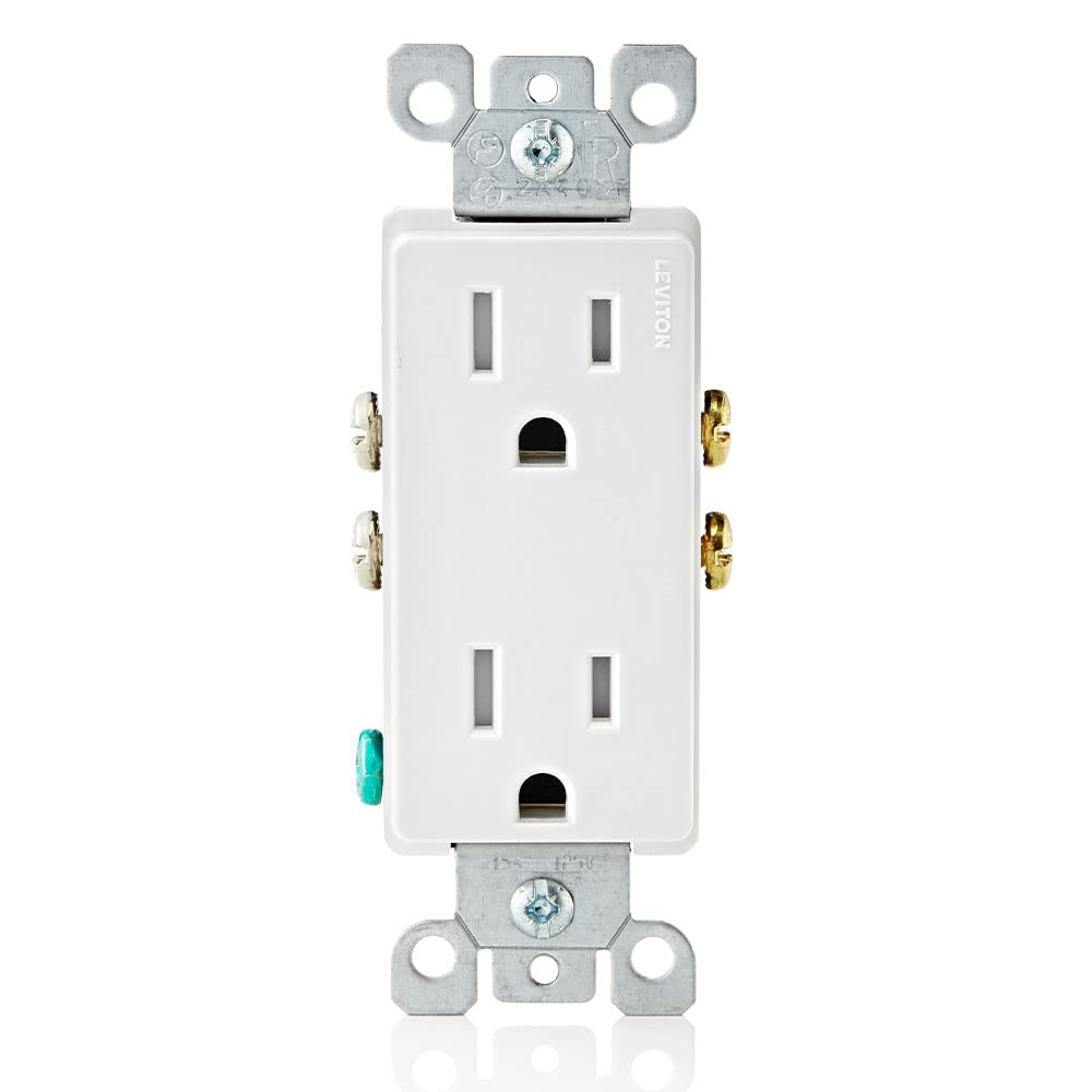 Leviton Decora, 10-Pack, 15 Amp, Tamper-Resistant Duplex Wall Receptacle, T5325-WMP, White 🍁 All In One Marketplace Canada