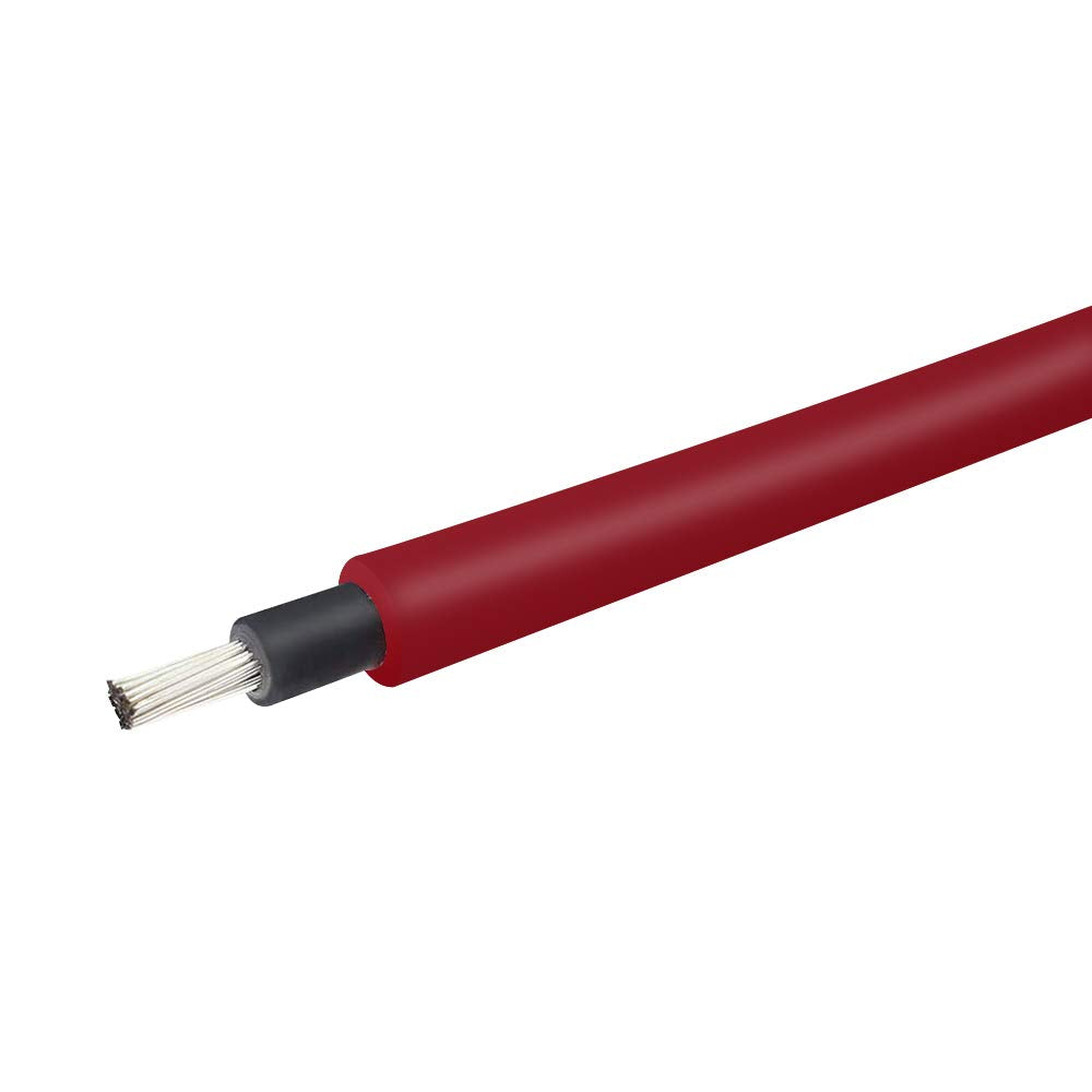 Renogy 20FT 12AWG Solar Panel Extension Cable with Female and Male Connectors, 20Ft. 12AWG, 1 Pair 20' 12 Gauge Red and Black Renogy