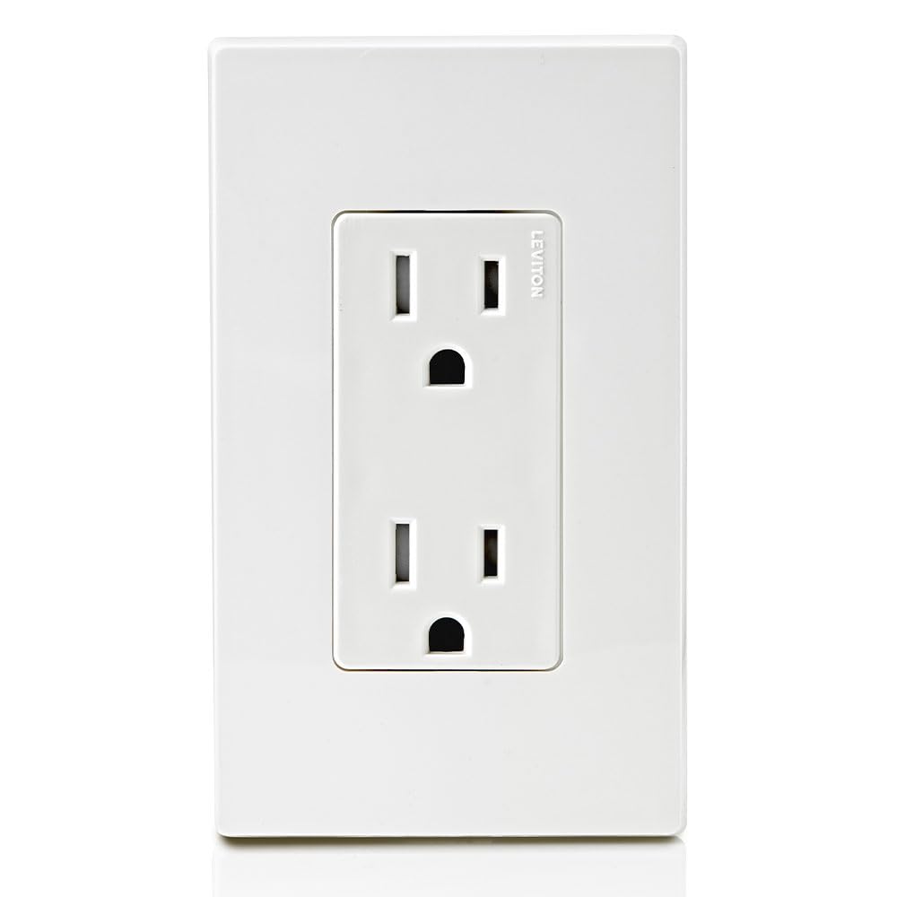 Leviton Decora, 10-Pack, 15 Amp, Tamper-Resistant Duplex Wall Receptacle, T5325-WMP, White 🍁 All In One Marketplace Canada