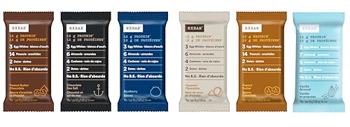 RXBAR Variety Pack, 12 Count, 52g Bars