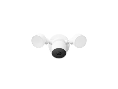 Google Nest Cam with Floodlight - Outdoor, Wired - Snow - 1-Pack