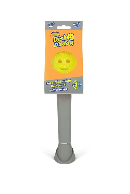 Scrub Daddy Self- Standing Soap Dispensing Dishwand, Silver SCRUB DADDY
