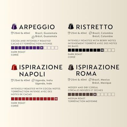 Nespresso Original Line Italian Variety Pack - 90 Capsules Mixed Selection
