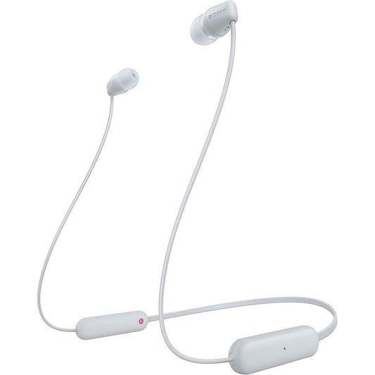 Sony WI-C100 Wireless in-Ear Bluetooth Headphones with Built-in Microphone, White 🍁 All In One Marketplace Canada Sony