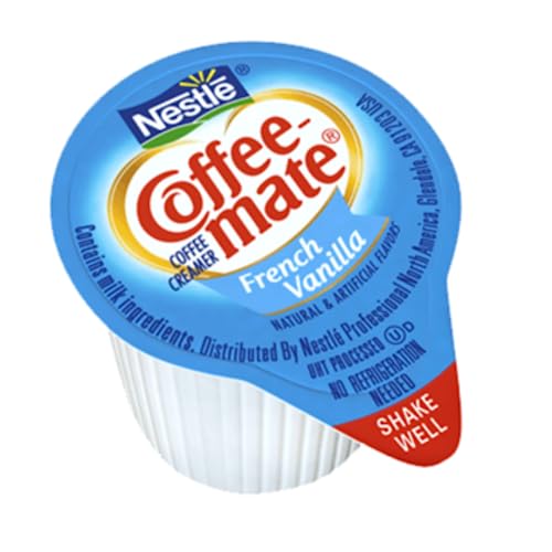 COFFEE-MATE French Vanilla Liquid Creamer – Lactose Free Single Serve Portions (180 x 11ml)