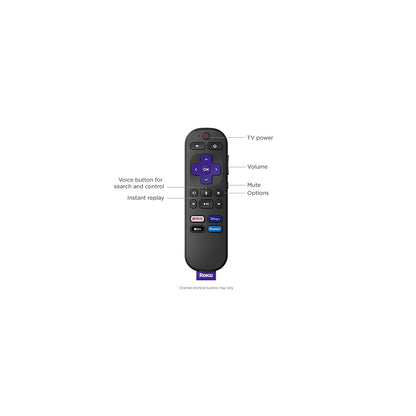 Roku Voice Remote (Official Manufacturer Product) for Roku Players, Roku Audio, and Roku TV