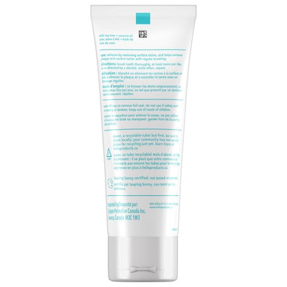 Hello Goodbye Plaque Whitening Toothpaste, Fluoride Free, Vegan & SLS Free, Natural Peppermint with Tea Tree & Coconut Oil, 98ml, Pack of 3, Amazon Exclusive 🍁 All In One Marketplace Canada