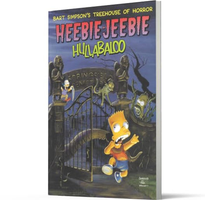Treehouse of Horror Heebie-Jeebie Hullabaloo de Bart Simpson : Le guide indispensable avec des bandes dessinées d'Halloween, des conseils effrayants et des divertissements à Springfield