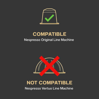 Nespresso OriginalLine Compatible Variety Pack | 100 Aluminum Capsules | 8 Italian Coffee Flavors