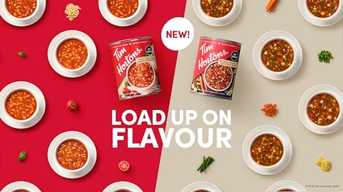 Tim Hortons Beef, Barley & Vegetable Soup – 12 Pack (540mL Cans)