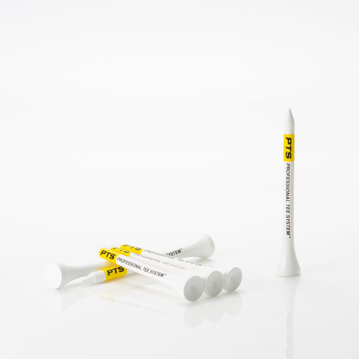 Pride Professional Tee System PT2417575 175 Count, Yellow on White, ProLength Plus Tee (3-1/4")