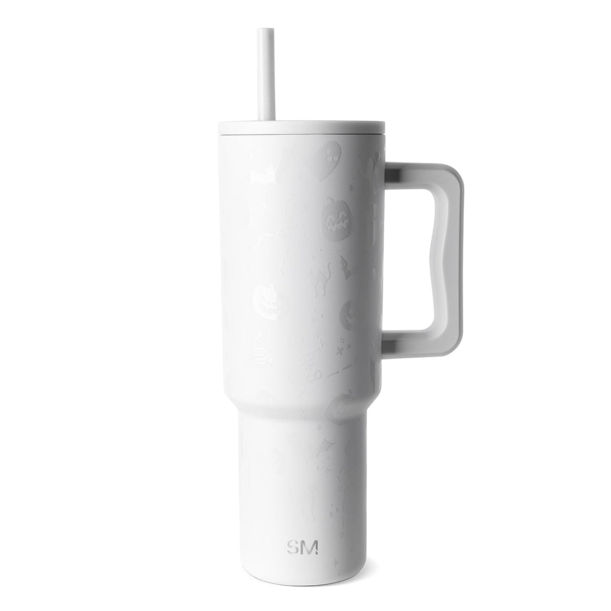 Gobelet d'Halloween Simple Modern avec poignée | 1,2 L (40 oz) | Squelettes