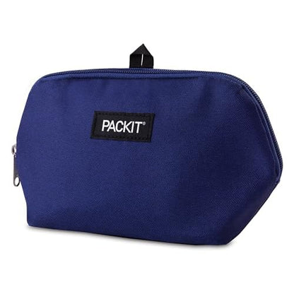 PackIt® Freezable Snack Bag, True Blue, Built with ECOFREEZE® Technology, Foldable, Reusable, Zip Closure, Designed for Keeping Snakcs Fresh On The Go, and Adults of All Ages