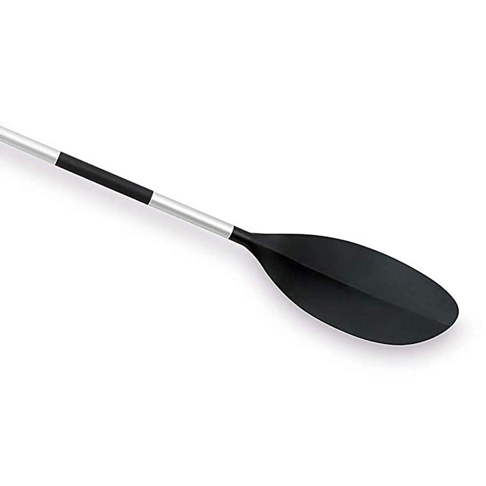 INTEX 69629E 86" Kayak Paddle: Ribbed Spoon Shaped Blades – Durable Lightweight Aluminum Shaft – Comfortable Grips – 3-Position Feather Adjustability – TUV RL Approved