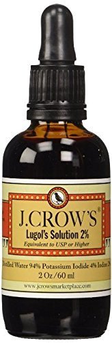 J.CROW'S¨ Lugol's Iodine Solution(2 oz.) Single Pack(1 bot.)
