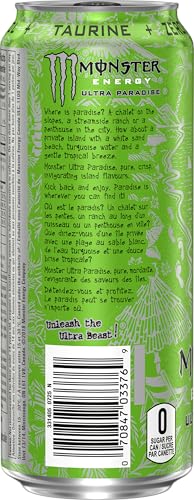 Monster Energy Ultra Paradise, 473mL Can, 12-Pack