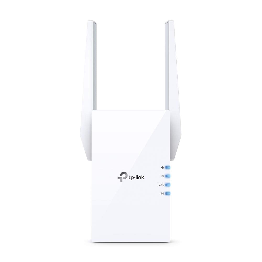 TP-Link AX1800 WiFi Extender Internet Booster RE605X-WiFi 6 Range Extender Covers up to 1500 Sq.ft and 25 Devices, Dual Band, Up to 1.8Gbps Speed, AP Mode w/Gigabit Port, APP Setup, OneMesh Compatible TP-Link