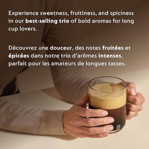 Nespresso Vertuo Discovery Bestsellers Variety Pack – 60 Capsules (Melozio, Stormio, Odacio)