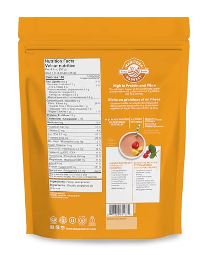 Manitoba Harvest Hemp Yeah! Balanced Protein + Fibre Powder, Unsweetened, 908g