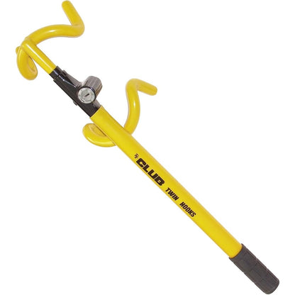 Winner The Club 3000 Twin Hooks Steering Wheel Anti-Theft Lock, Yellow Winner