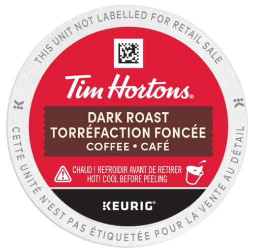 Tim Hortons Dark Roast Coffee K-Cup Pods, 30 Single Serve Capsules
