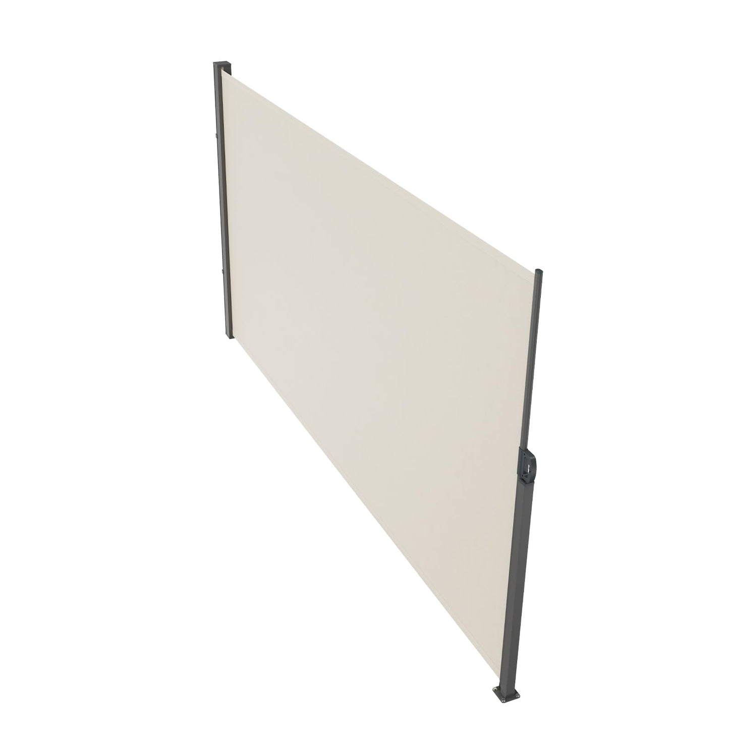 VEVOR Retractable Side Awning, 71''x 138'' Outdoor Privacy Screen, 180g Polyester Water-Proof Retractable Patio Screen, UV 30+ Room Divider Wind Screen for Patio, Backyard, Balcony, Beige VEVOR