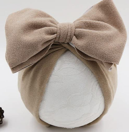 DRESHOW BQUBO 5 PCS Baby Cotton Hats Big Bow Knotted Headwrap Turban Baby Infant Beanie Baby Girl Soft Cute Toddler Cap for Winter 🍁 All In One Marketplace Canada