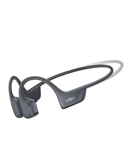 SHOKZ OpenRun Pro 2-Bone Conduction Headphones,Open-Ear Bluetooth Wireless Sport Earphones for Running,Workouts-Sweat Resistant,Comfortable Fit-Deep Bass,Smart Mic,Reflective Strip,Mini,Black