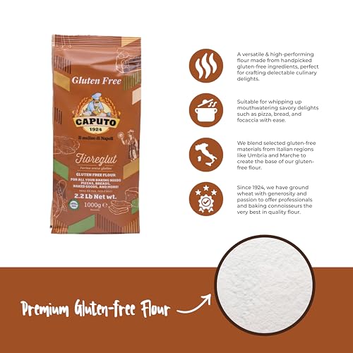 Antimo Caputo Fioreglut Gluten-Free Flour Blend (1kg) - Perfect for Pizza, Bread & Baked Goods