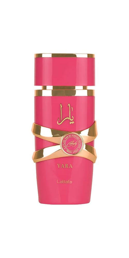 Lattafa Yara Candy for Women Eau de Parfum Spray, 3.4 Ounce / 100 ml