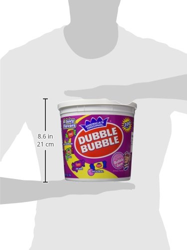 Dubble Bubble Assorted Flavors Gum - 300 Count Tub