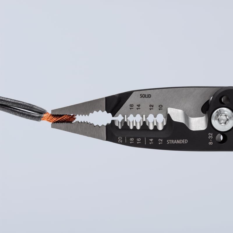 KNIPEX Tools 13 72 8 Forged Wire Stripper 10-20 AWG, 8"